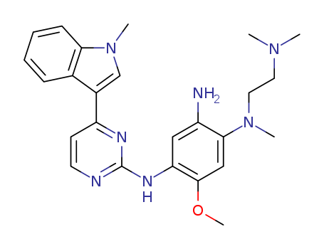 N1-[2-(Dimethylamino)ethyl]-5-methoxy-N1-methyl-N4-[4-(1-methyl-1H-indol-3-yl)-2- pyrimidinyl]-1,2,4-benzenetriamine
